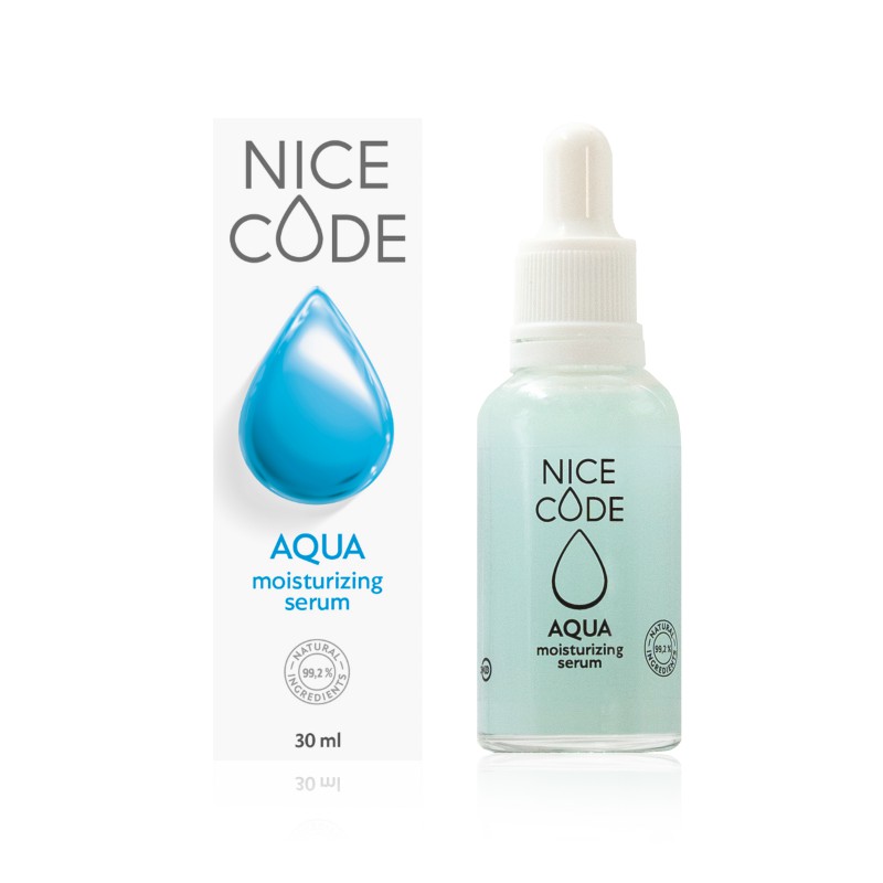 AQUA NICE CODE натуральная сыворотка для лица увлажняющая, 30 мл
