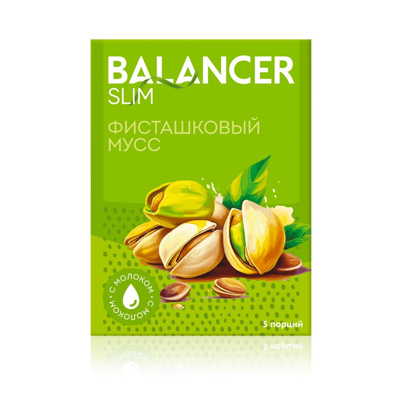 Коктейль со вкусом фисташкового мусса BALANCER SLIM, 5 саше