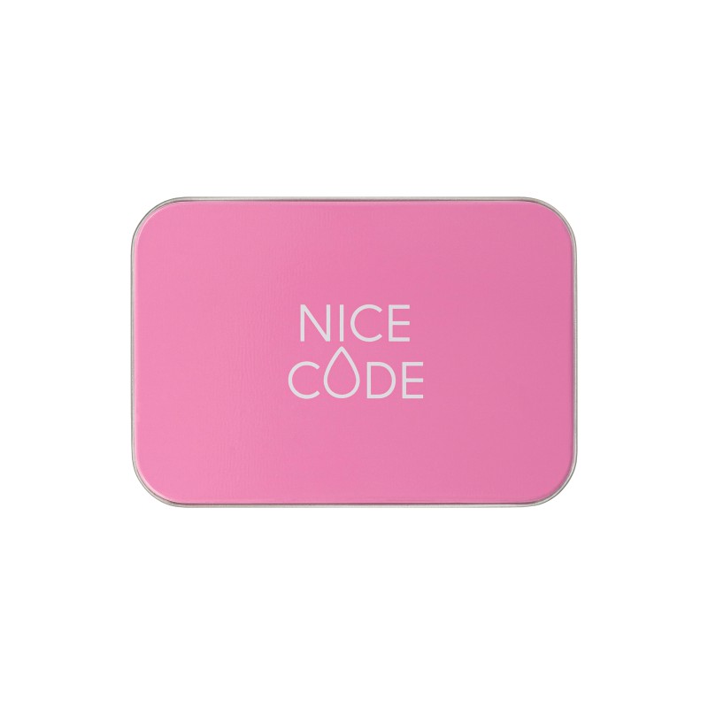 Патчи для глаз многоразовые в футляре Nice Code, цвет розовый 2 шт.