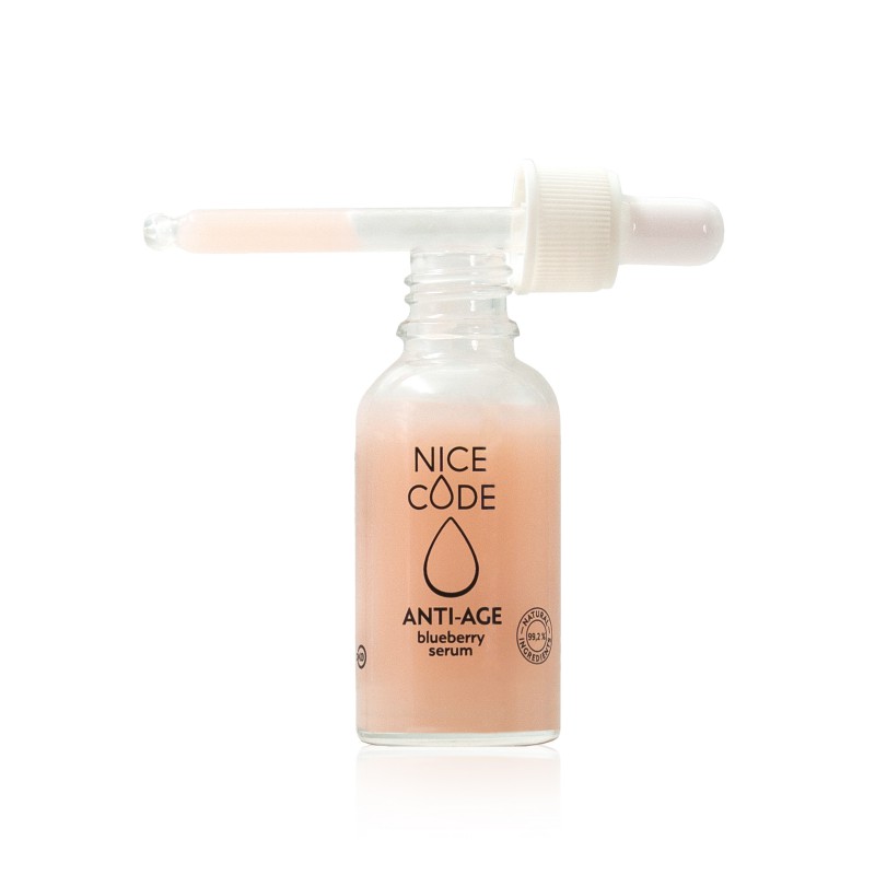 ANTI-AGE blueberry serum натуральная сыворотка для лица омолаживающая, 30 мл