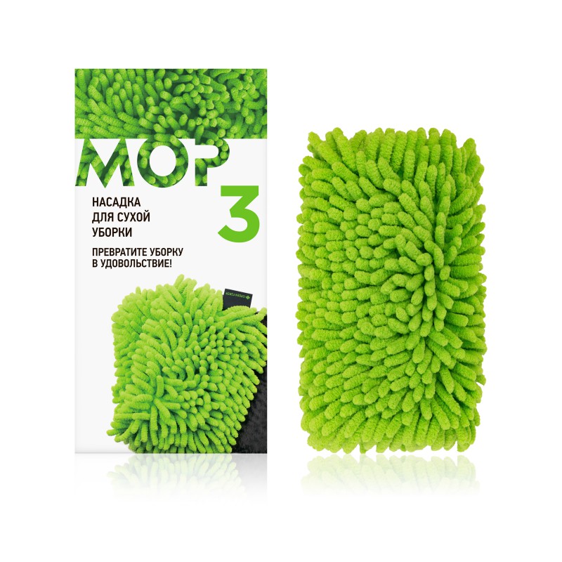 Сменная насадка №3 для сухой уборки к швабре Green Fiber MOP