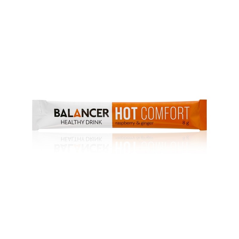Горячий напиток HOT COMFORT со вкусом «Малина-имбирь» для иммунитета, 10 стиков