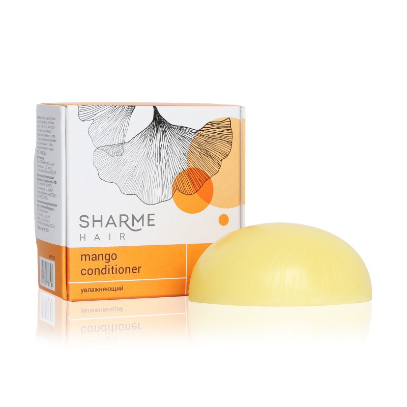 Увлажняющий твердый кондиционер с маслом манго Sharme Hair Mango, 45 г