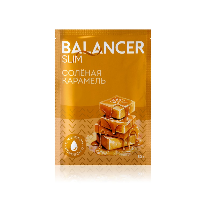 Коктейль со вкусом соленой карамели BALANCER SLIM, 5 саше