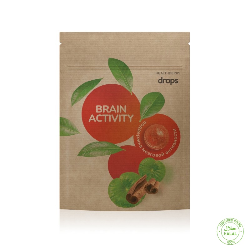 Леденцы с витамином C для поддержания активности мозга Healthberry, 12 шт.