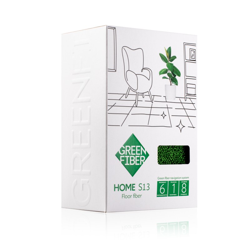 Файбер для мытья пола Твист Green Fiber, зеленый