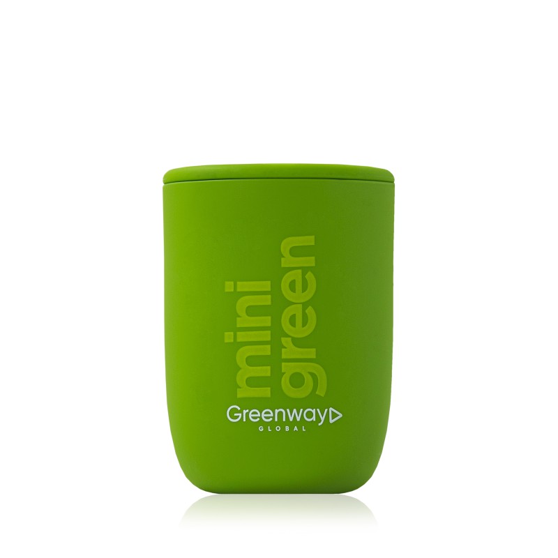 Стакан для напитков в трубочкой mini green, 300 мл