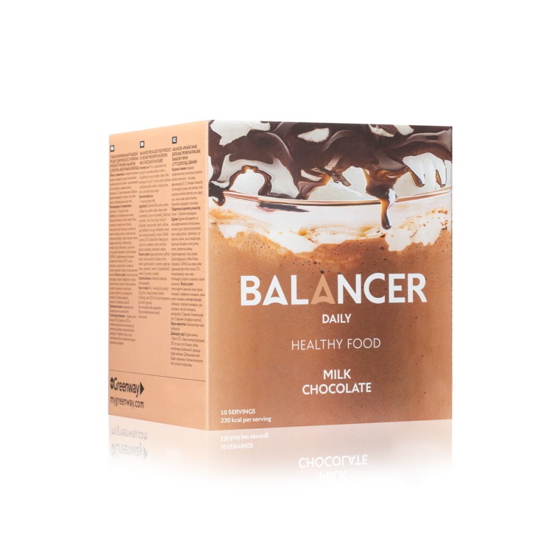 Коктейль со вкусом молочного шоколада BALANCER DAILY, 10 шт.