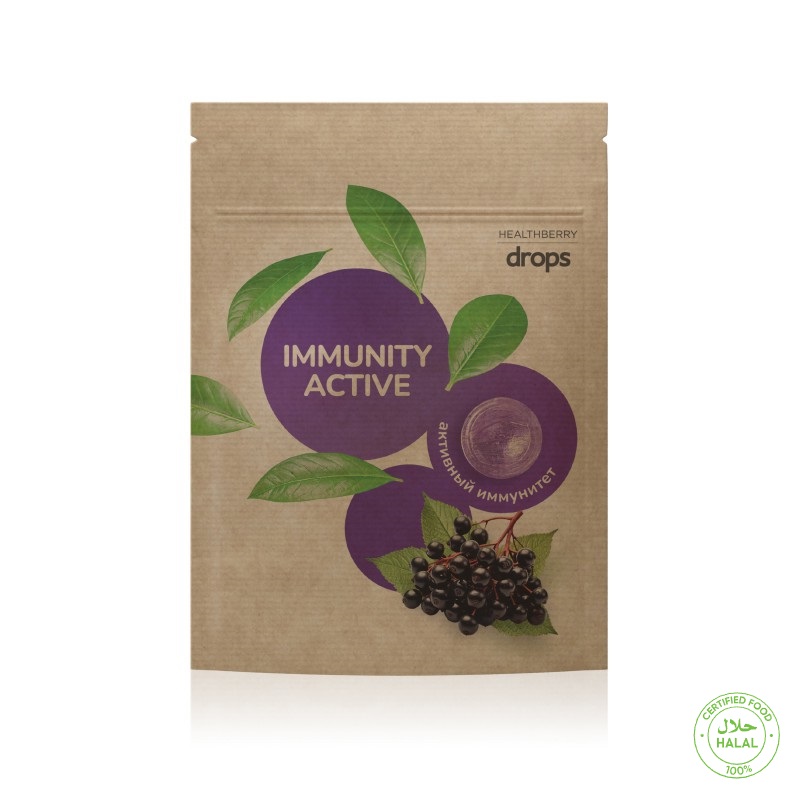 Леденцы с витамином C для активного иммунитета Healthberry, 12 шт.