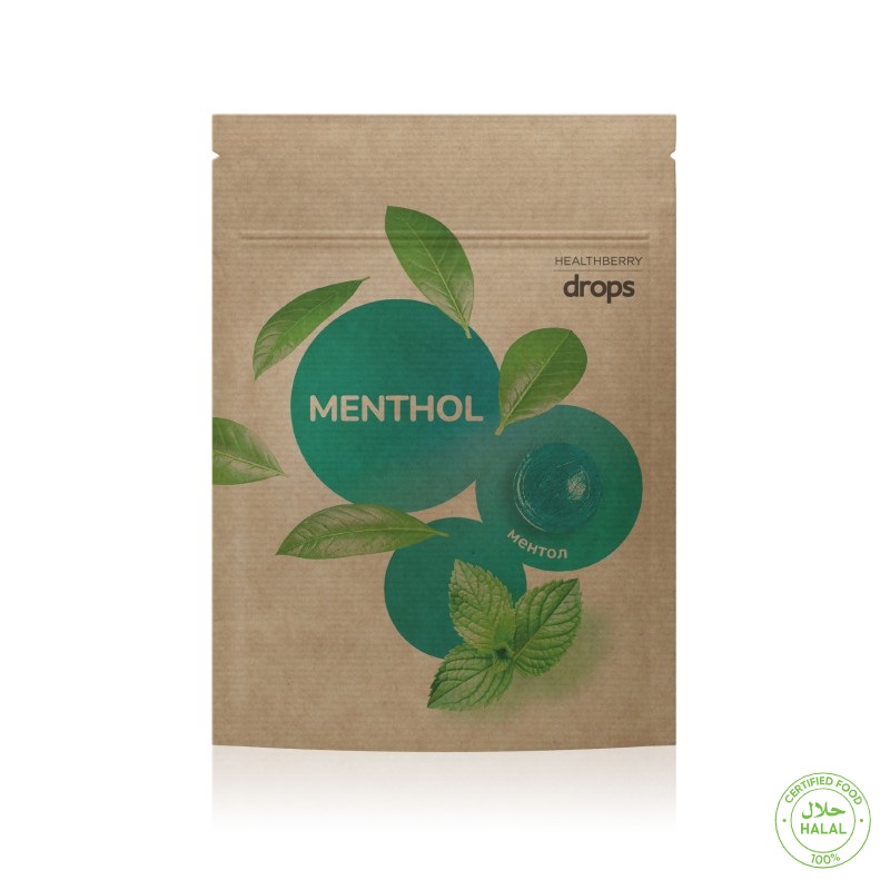 Леденцы с ментолом освежающие Healthberry, 12 шт.