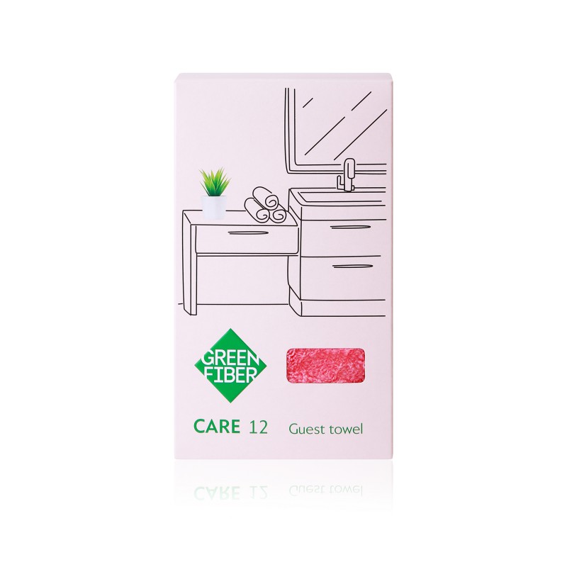 Полотенце 33*33 см Green Fiber, коралловое