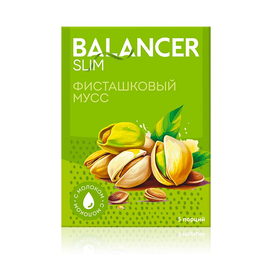 Коктейль со вкусом фисташкового мусса BALANCER SLIM, 5 саше
