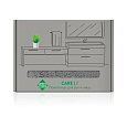 Полотенце 50*70 см для рук и лица Green Fiber, серое