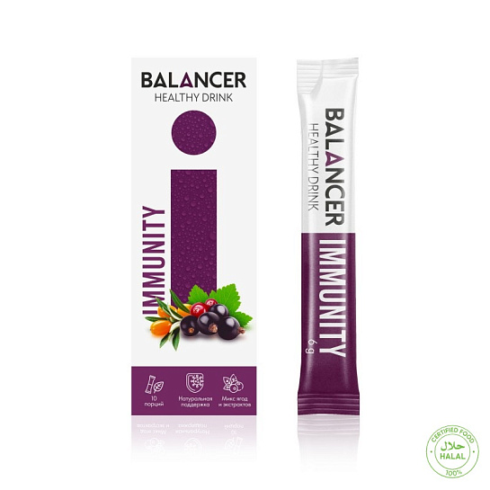 Напиток для поддержания иммунитета BALANCER IMMUNITY, 10 стиков