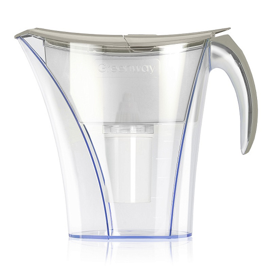 Фильтр для очищения воды Welllab Aqua PITCHER, серый