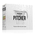 Фильтр для очищения воды Welllab Aqua PITCHER, серый