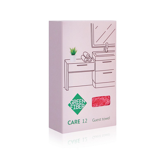 Полотенце 33*33 см Green Fiber, коралловое