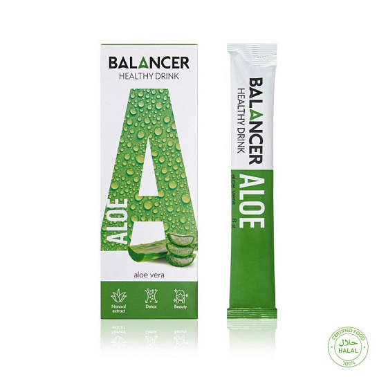 Beauty-напиток на основе натурального экстракта алоэ BALANCER ALOE, 10 стиков
