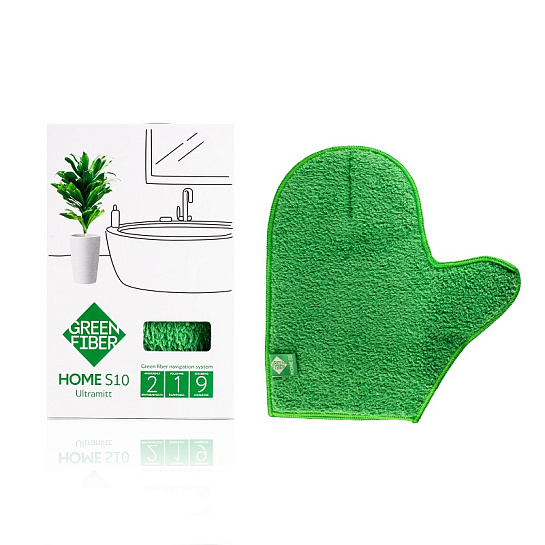 Варежка для уборки Инволвер Green Fiber HOME S10