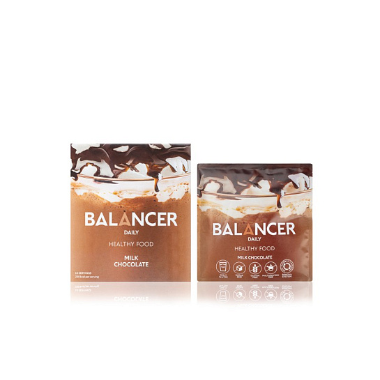 Коктейль со вкусом молочного шоколада BALANCER DAILY, 10 шт.