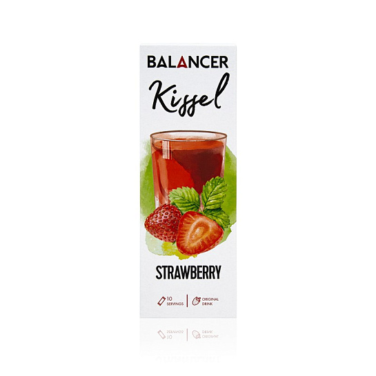 Кисель альгинатный со вкусом «Клубника» BALANCER Kissel, 10 стиков