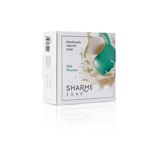 Мыло ручной работы SHARME SOAP, натуральное, молочный аромат, 80 г.