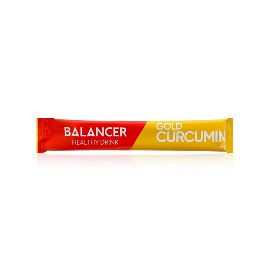 Напиток BALANCER GOLD CURCUMIN с куркумином для поддержки иммунитета, 10 стиков