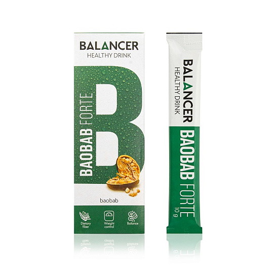 Напиток BALANCER BAOBAB FORTE для комфортного снижения веса, 10 стиков