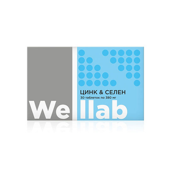 БАД Welllab с цинком и селеном, 30 таблеток