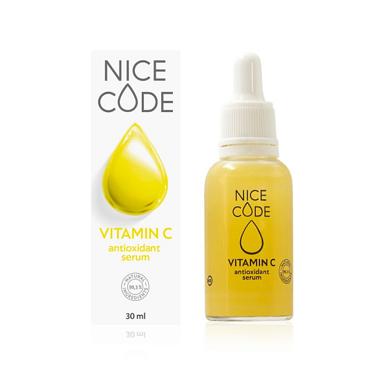 Сыворотка для лица VITAMIN C NICE CODE антиоксидантная, 30 мл