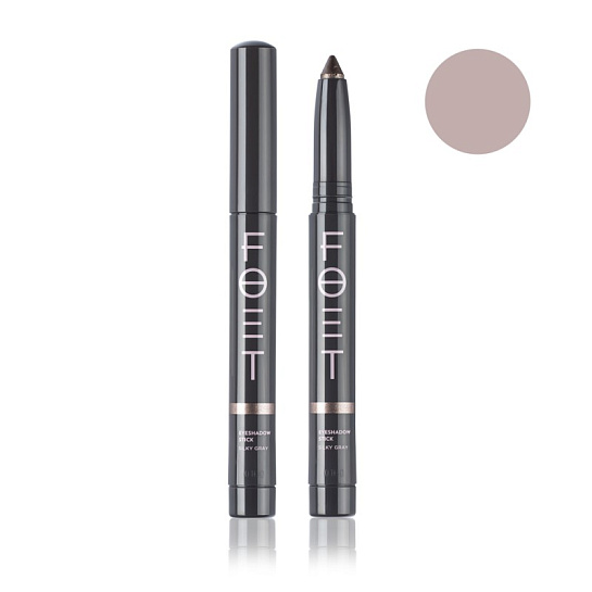 Тени-карандаш для век увлажнение Foet Eyeshadow Stick «Шелковистый Серый», 1,4 г