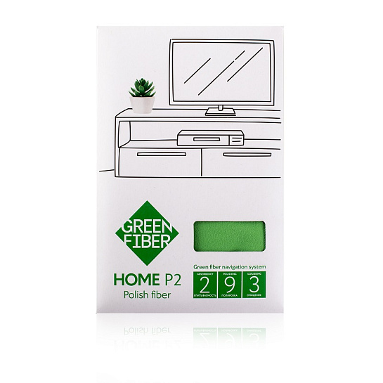 Файбер для полировки гладких поверхностей Green Fiber HOME P2