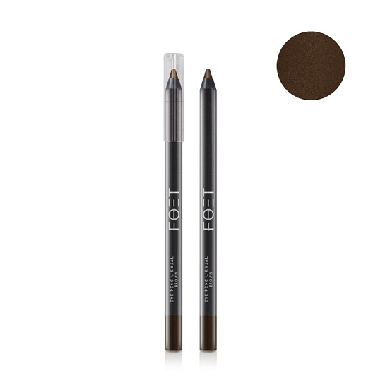 Водостойкий карандаш-кайал для век Foet Eye Pencil Kajal «Коричневый», 1,2 г