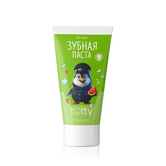 Зубная паста TOTTY с пробиотиком для детей с арбузным вкусом, с 3 лет, 50 мл