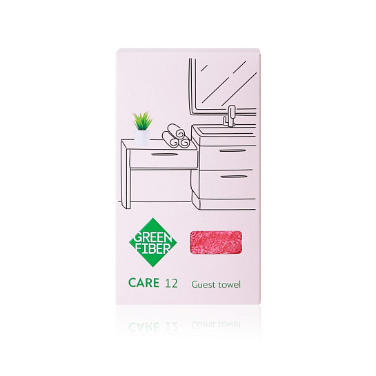 Полотенце 33*33 см Green Fiber, коралловое