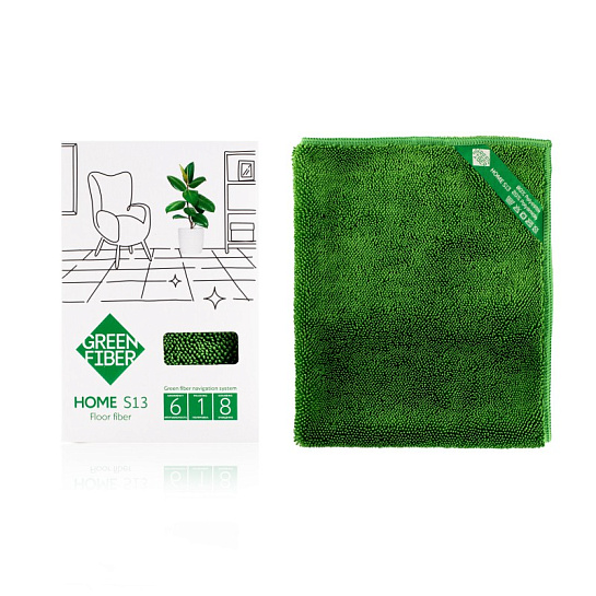 Файбер для мытья пола Твист Green Fiber, зеленый