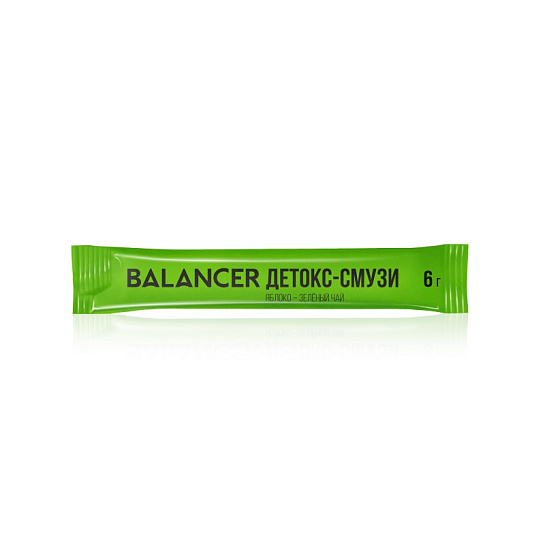 Детокс-смузи Balancer - Напиток со вкусом «Яблоко-зеленый чай», 10 стиков