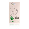 Двухсторонняя мочалка-скраб для ванны и душа Green Fiber CARE 5, варежка серая