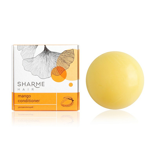 Увлажняющий твердый кондиционер с маслом манго Sharme Hair Mango, 45 г