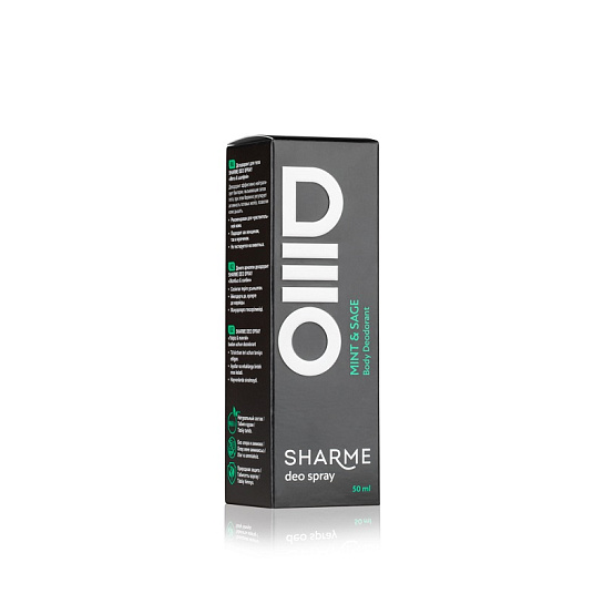 Экодезодорант с ароматом «Мята & шалфей» SHARME DEO SPRAY, 50 мл